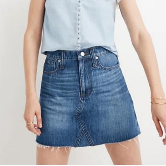 Madewell rigid denim skirt western retro preppy boho Coastal cowgirl inspired - Picture 1 of 6